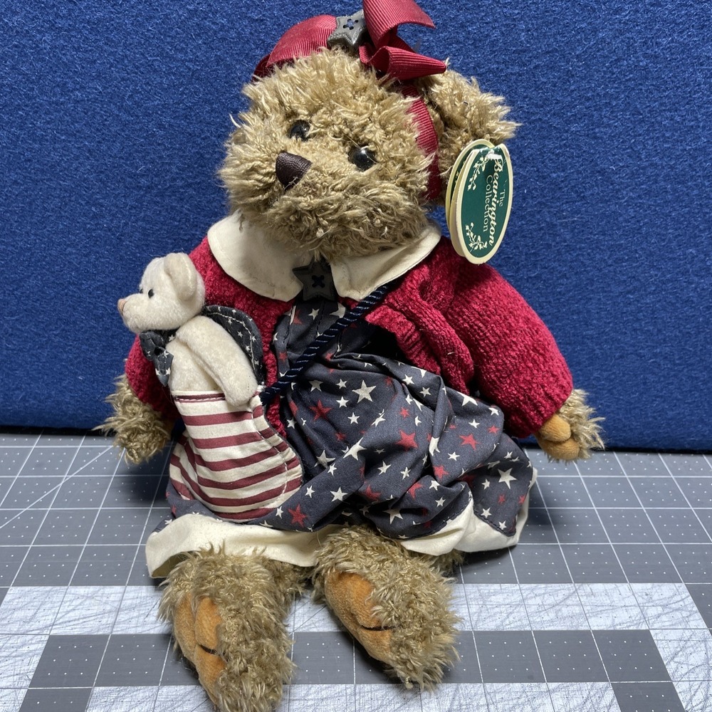 Bearington Collection‎ Betsy & Ross 12″ Plush Bear W/Baby Ross Plush Americana